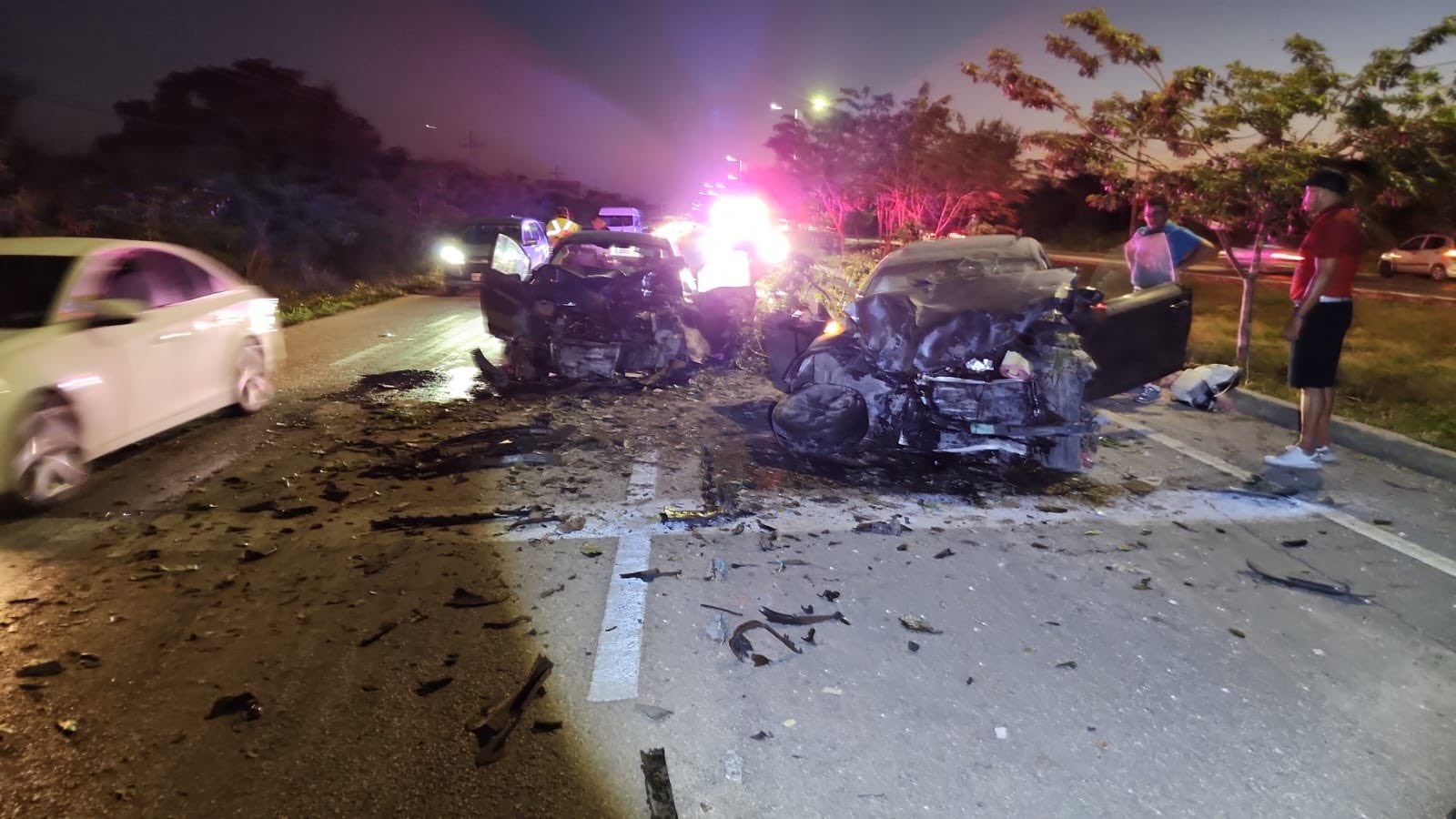 Fatal accidente en la entrada de Playa del Carmen