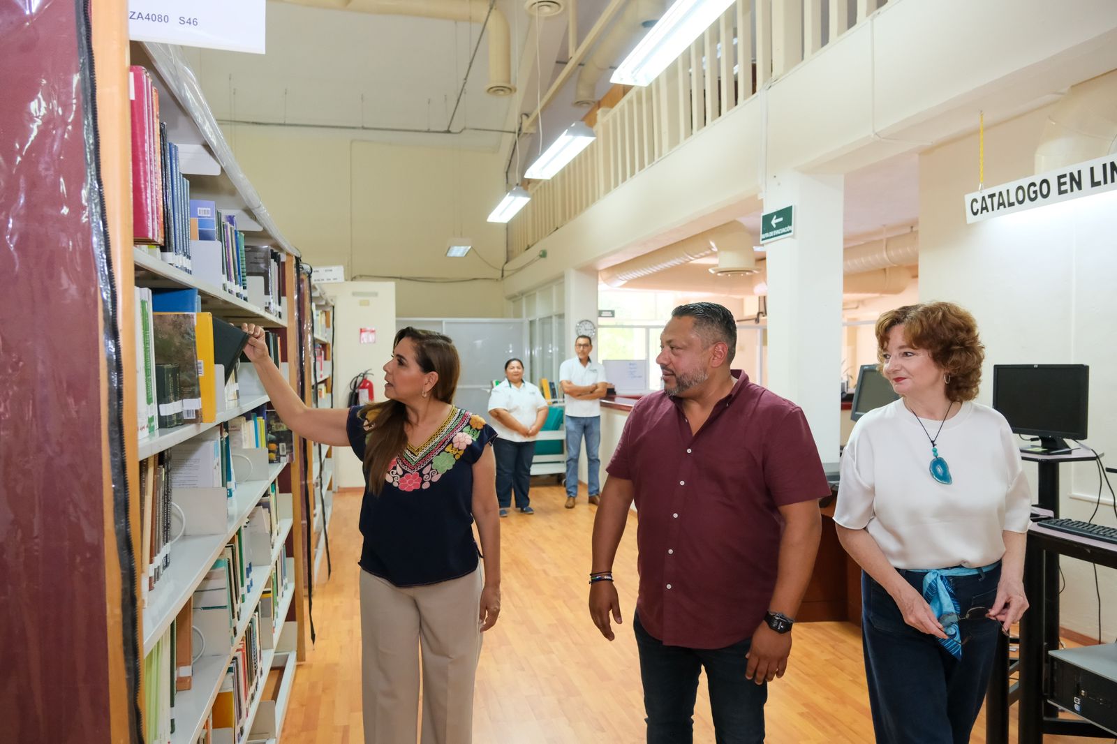 Mara Lezama supervisa la modernización de la UAQROO campus Cozumel con inversión de 3 MDP para el bienestar de las y los estudiantes