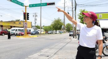 Supervisa Ana Paty Peralta proyecto de semaforización en Benito Juárez