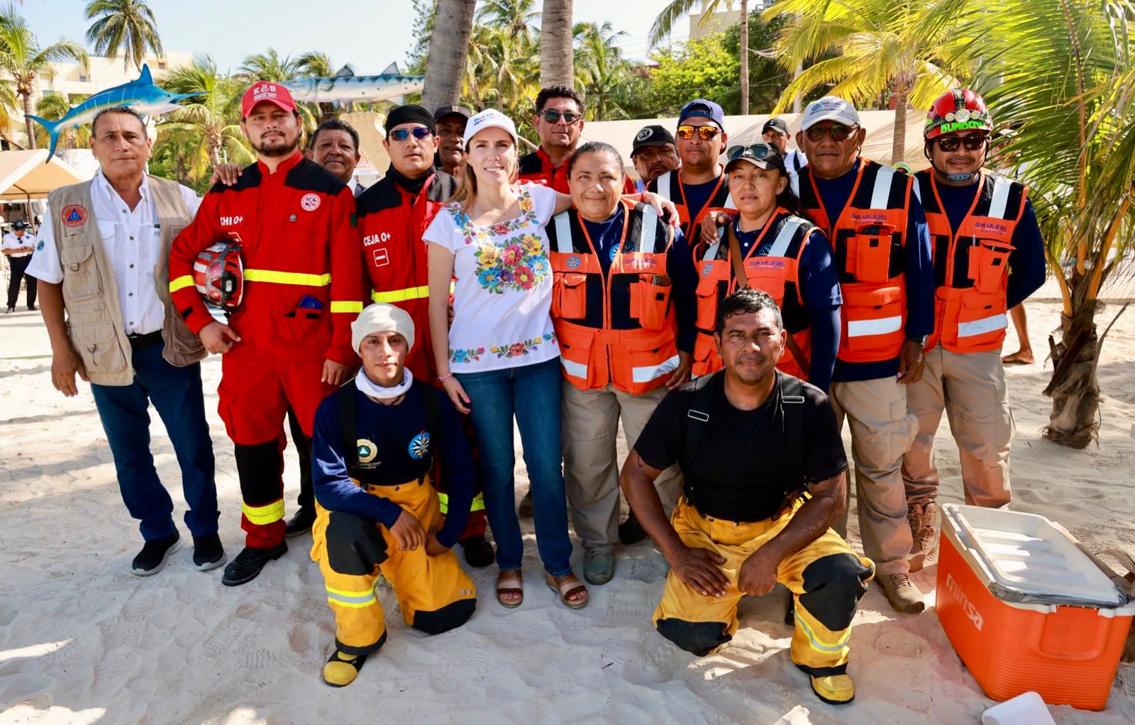 Refuerzan vigilancia en las playas a través del Operativo Vacacional de Verano en Isla Mujeres