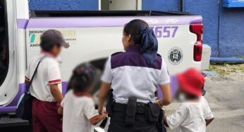Rescata GEAVIG a cuatro menores víctimas de trabajo infantil en Cancún