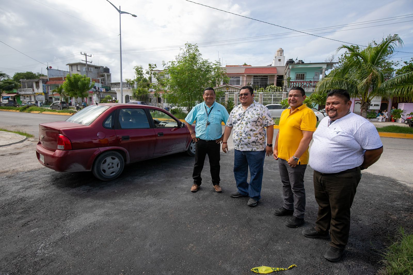 Refuerza Chacón progama de bacheo en Cozumel