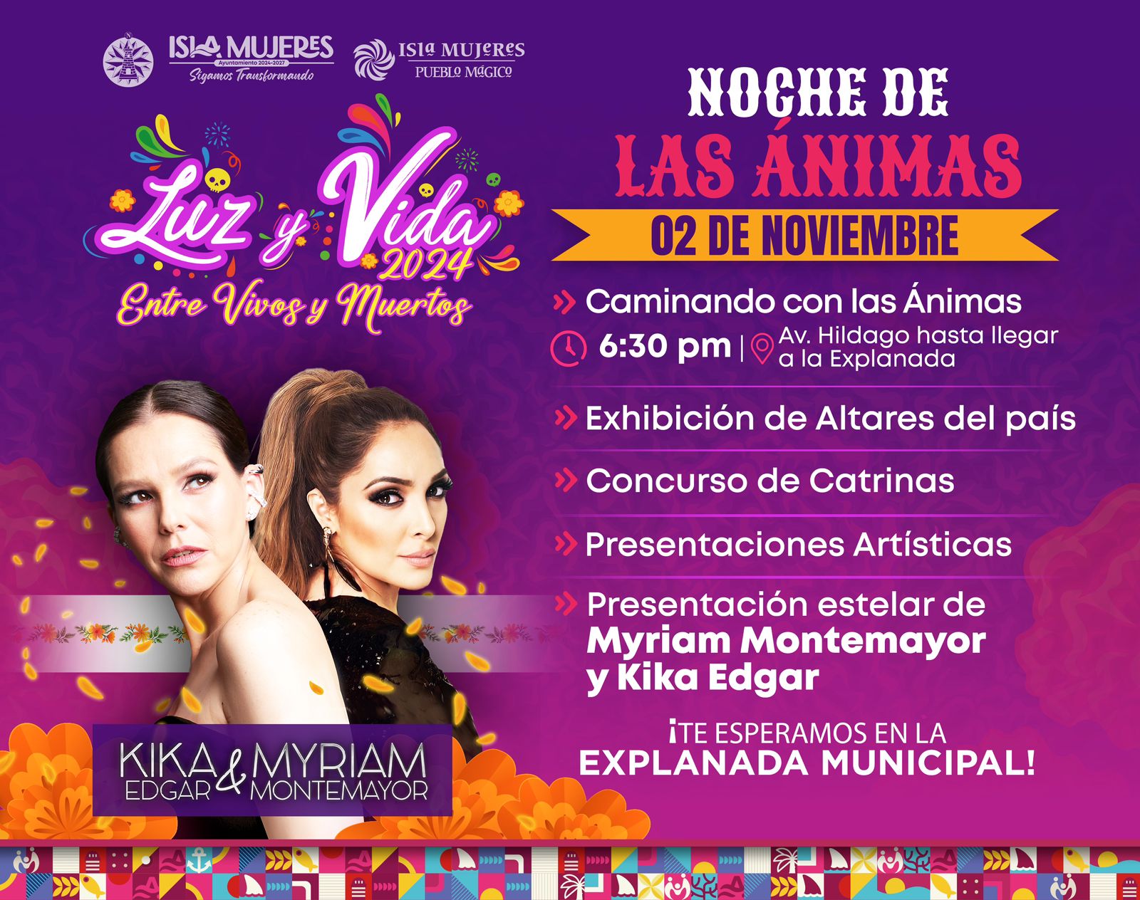 Gobierno de Isla Mujeres invita al gran cierre del Festival Luz y Vida ‘Entre Vivos y Muertos’