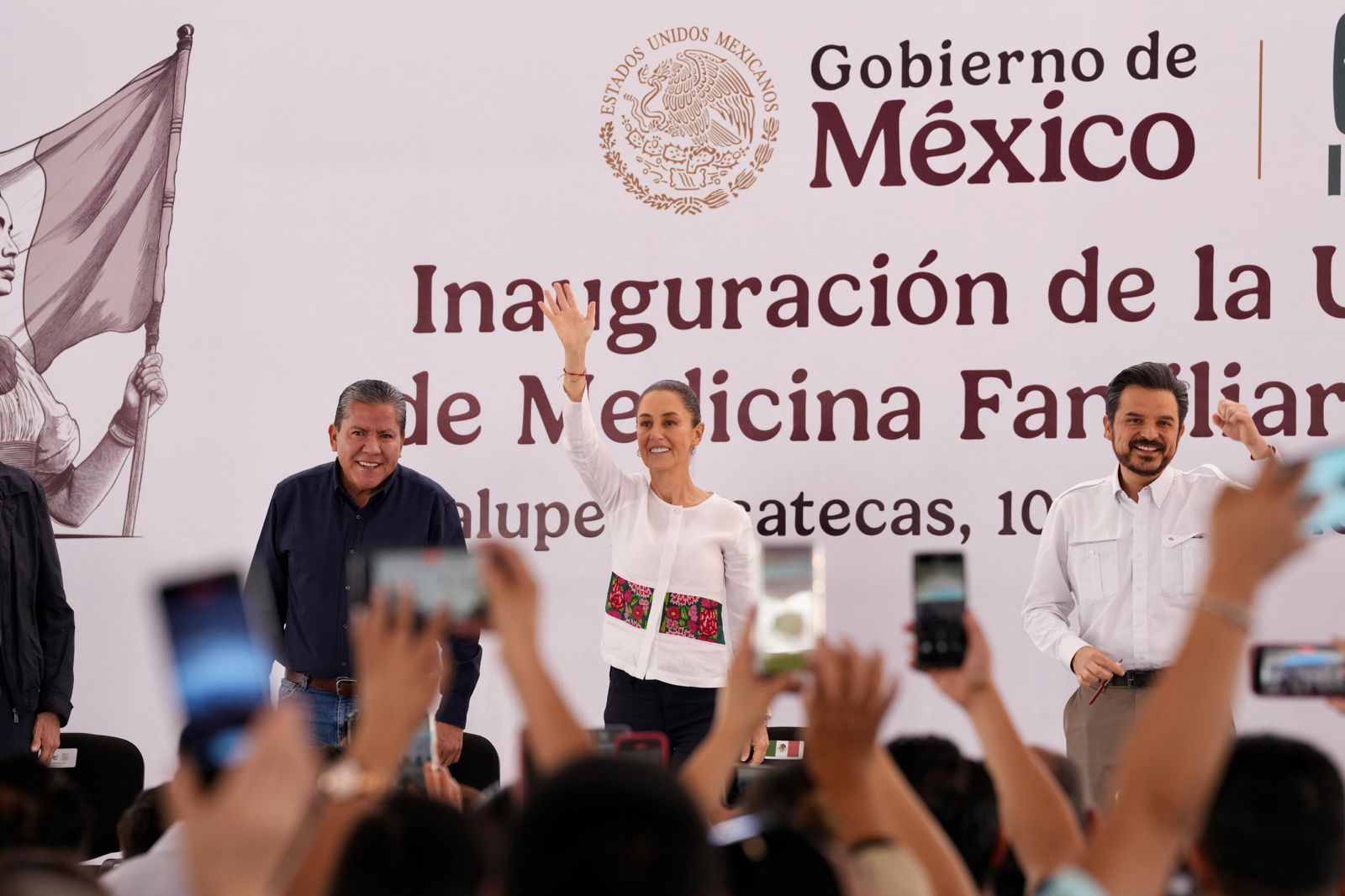 Sheinbaum inaugura la Unidad de Medicina Familiar número 58 en Zacatecas 