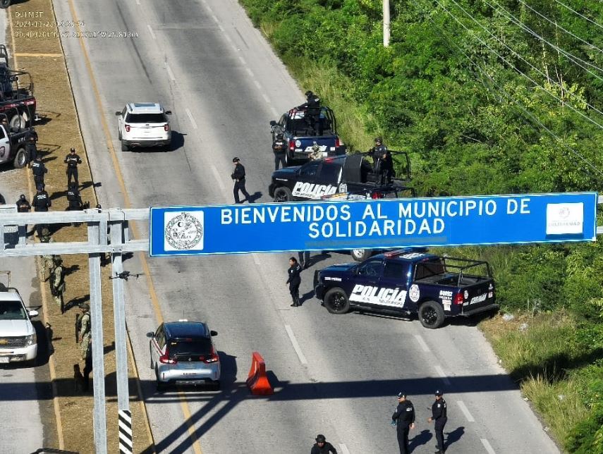 Fuerzas policiales y militares implementan “Operativo Blindaje Riviera Maya”