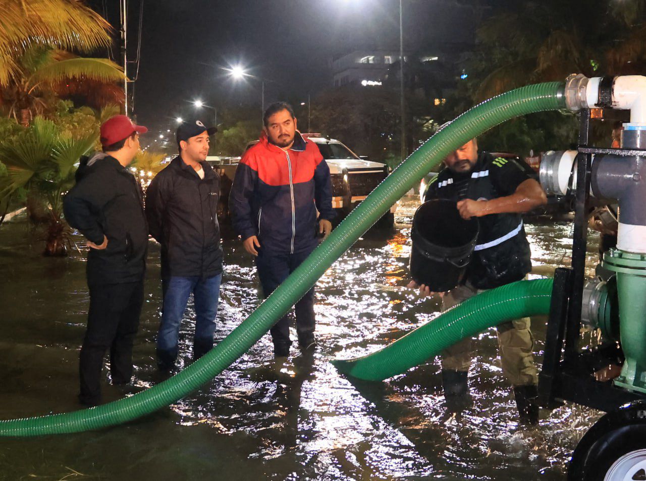 Despliega Gobierno de Benito Juárez Brigadas ante fuertes lluvias
