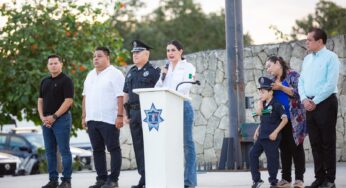 Anuncia Estefanía Mercado bono económico y aumento a la prima por antigüedad de toda la policía municipal