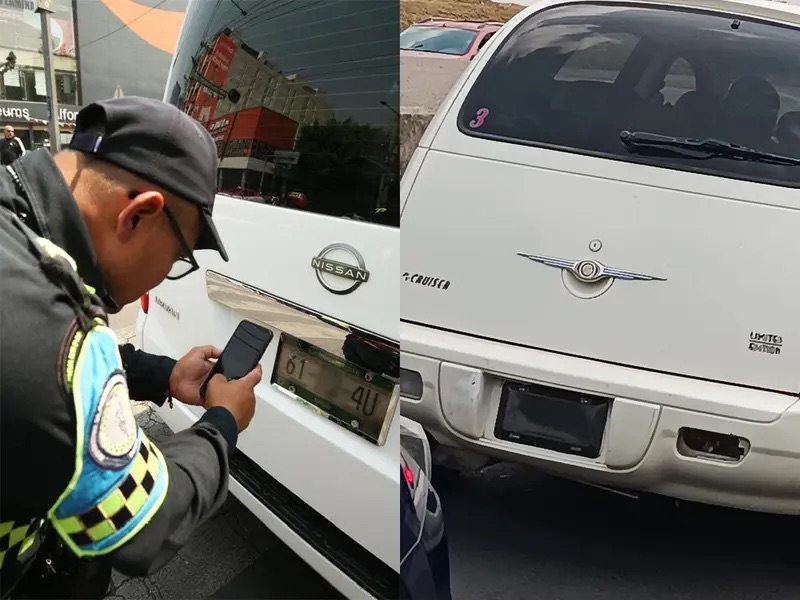 Operativo contra portaplacas en la colonia Doctores, CDMX 