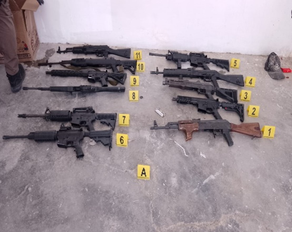 Aseguran otro importante arsenal criminal en Villa Hidalgo
