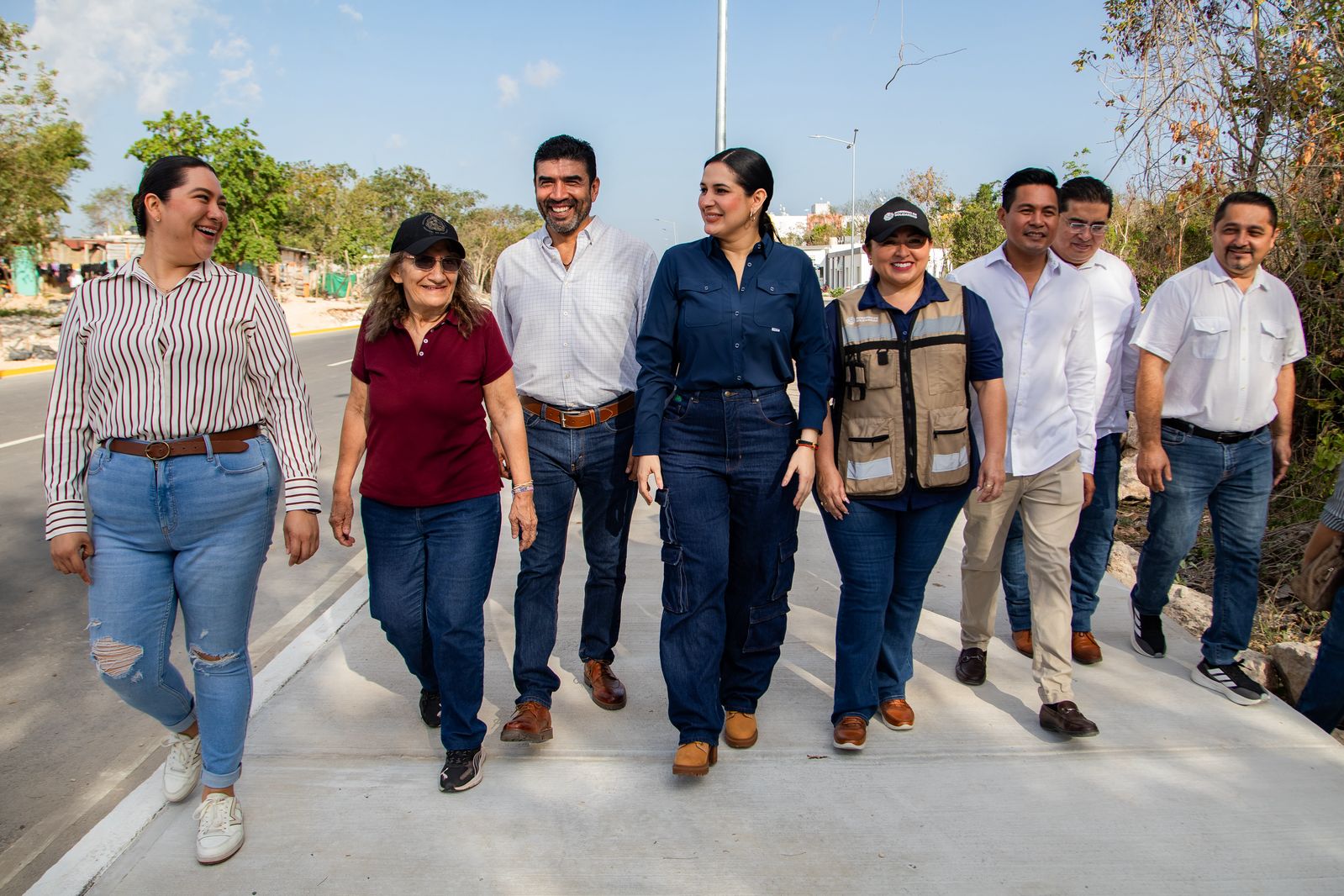 Más de 50 mil habitantes beneficiados con pavimentación de la avenida Constituyentes, en Misión de las Flores: Estefanía Mercado