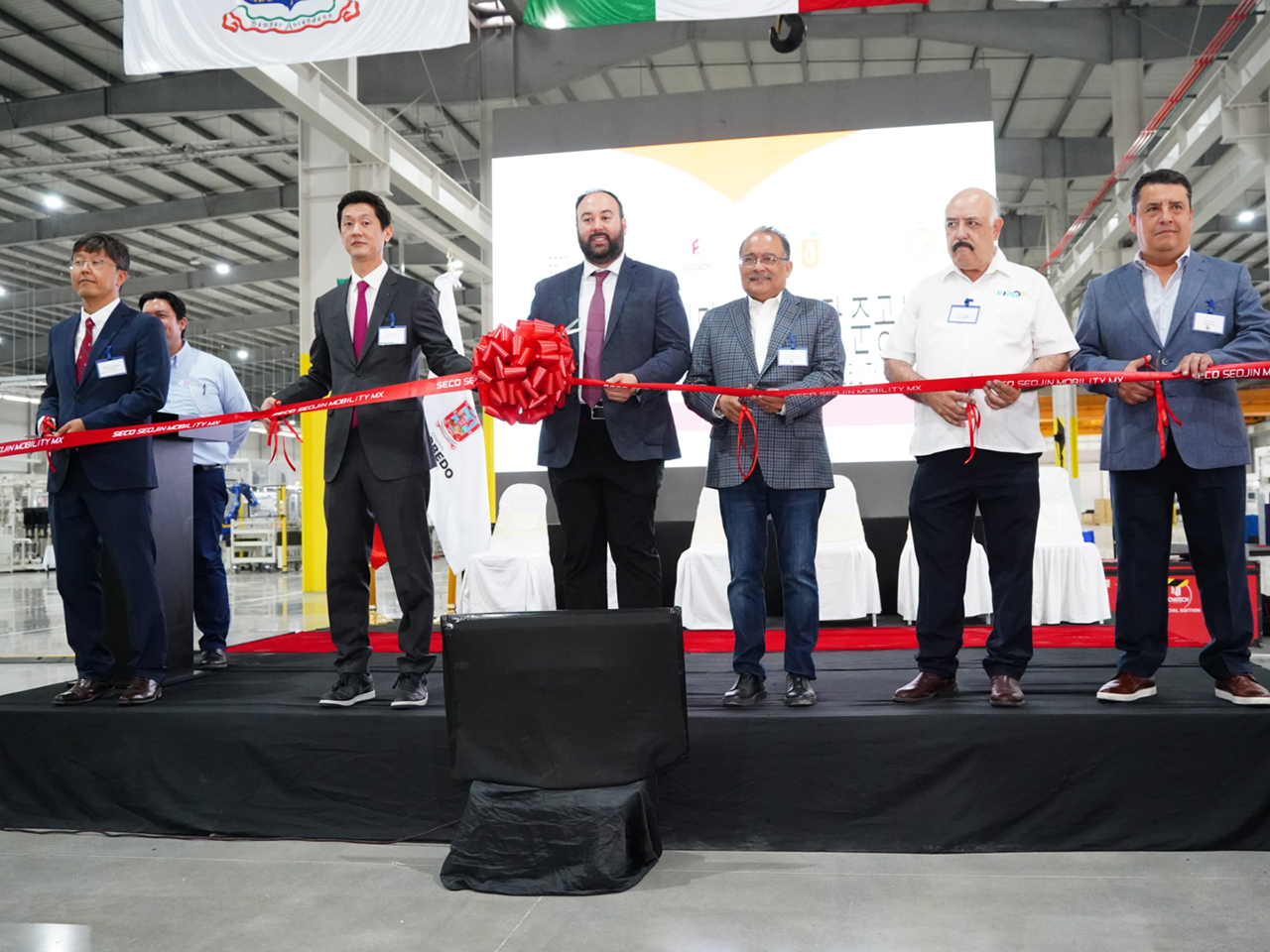 Alcanzará Seojin Mobility $300 mdd de inversión en Nuevo León; Inauguran primera fase de su planta con $160 mdd