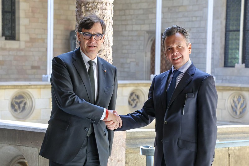 Consolida Pablo Lemus Navarro, lazos de colaboración con autoridades de Cataluña