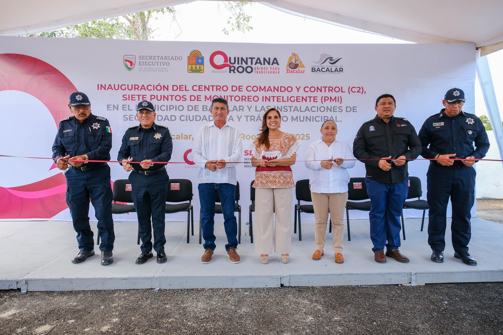 Pone en servicio Mara Lezama C2 y 7 Puntos de Monitoreo Inteligente en Bacalar, para protección y seguridad habitantes y turistas