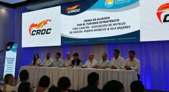 Hoteleros de Cancún y la CROC en alianza por el turismo estratégico