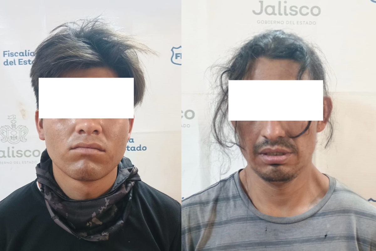 Capturan a dos presuntos narcomenudistas con armas de utilería en Tlajomulco