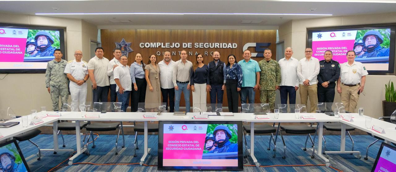 Avanza Quintana Roo en la Construcción de Paz con acuerdos en la Primera Sesión Ordinaria del Consejo Estatal de Seguridad Ciudadana 2025