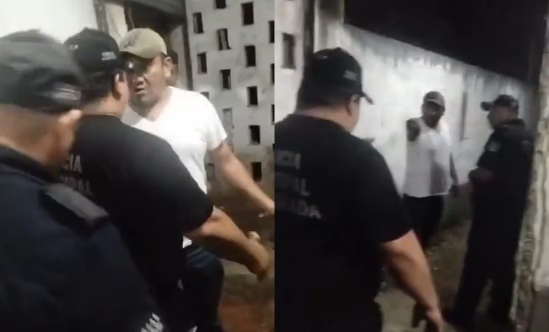 Ebrio jefe policiaco de Yucatán agrede a una mujer
