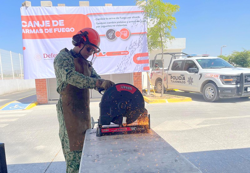 Retiran en Tlajomulco armas de fuego y cartuchos útiles de las calles