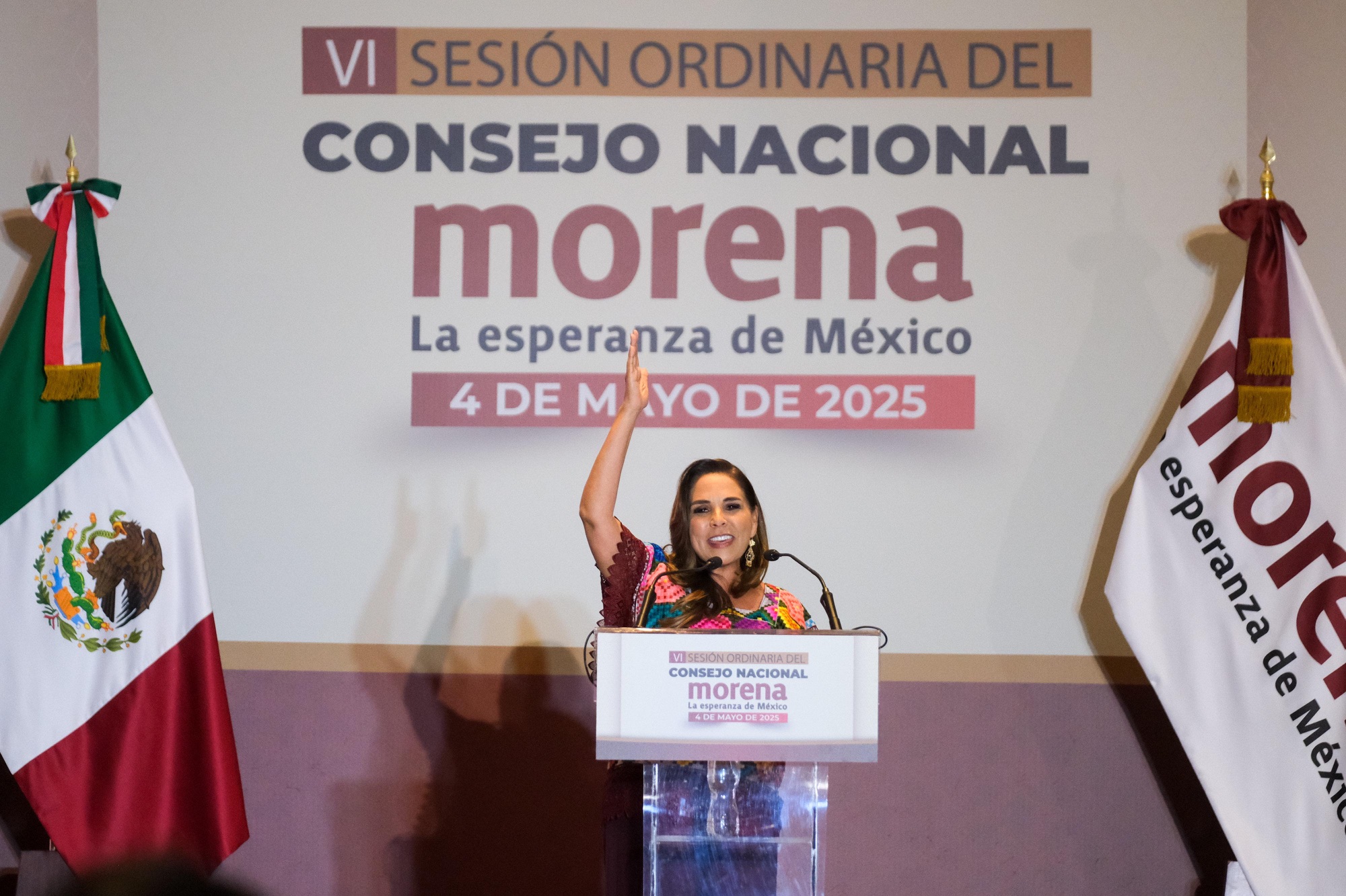 Mara Lezama refrenda compromiso con la transformación en Consejo Nacional de Morena