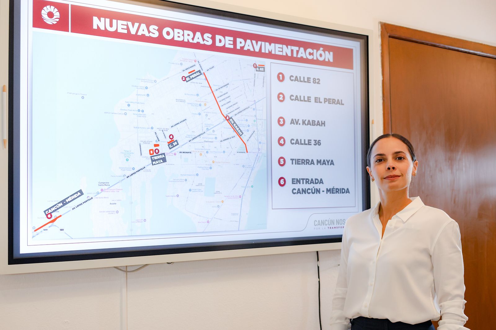 Transformará Ana Paty Peralta a Cancún con obras de infraestructura urbana
