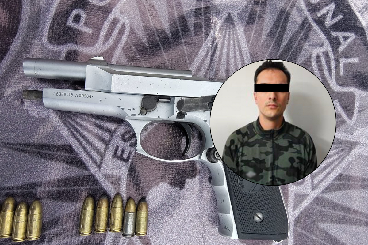 Capturan a sujeto que presuntamente vendía armas de fuego a través de aplicaciones de mensajería instantánea