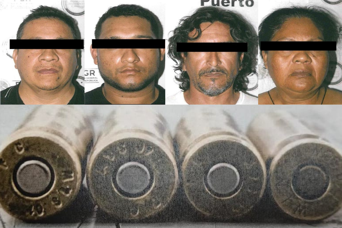 Tras las rejas cuatro personas detenidas con cartuchos y droga en Puerto Vallarta