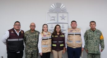 Atenea Gómez Ricalde fortalece la coordinación en esta temporada de huracanes