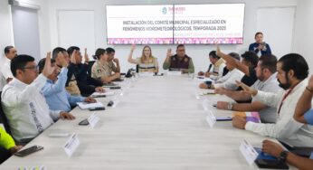 Instalan Comité Municipal Especializado en Fenómenos Hidrometereológicos en Isla Mujeres