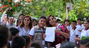 Anuncia Mara Lezama construcción de domo en primaria “Javier Rojo Gómez”, en Luis Echeverría, Othón P. Blanco