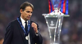 Simone Inzaghi se despidió como entrenador de Inter