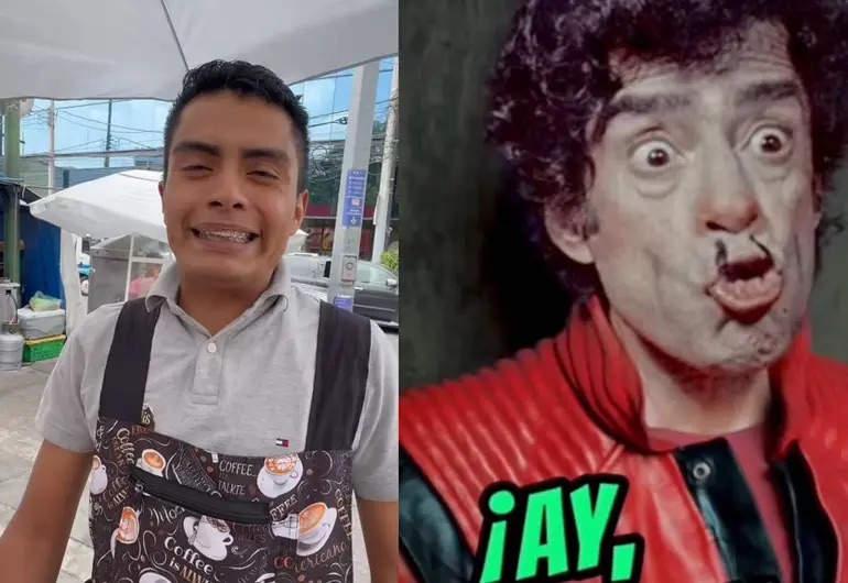 Nieto de “Resortes” vende café en CDMX