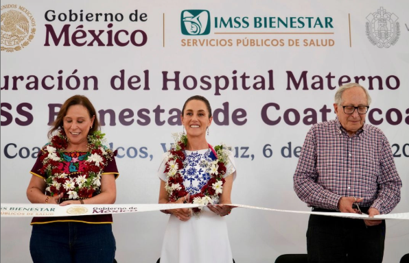 Sheinbaum inaugura Hospital Materno‑Infantil en Coatzacoalcos: “dignidad y justicia social para quienes menos tienen”
