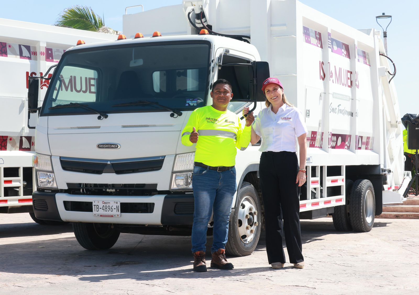 Isla Mujeres refuerza limpieza con camiones nuevos y una meta clara: eficiencia y dignidad