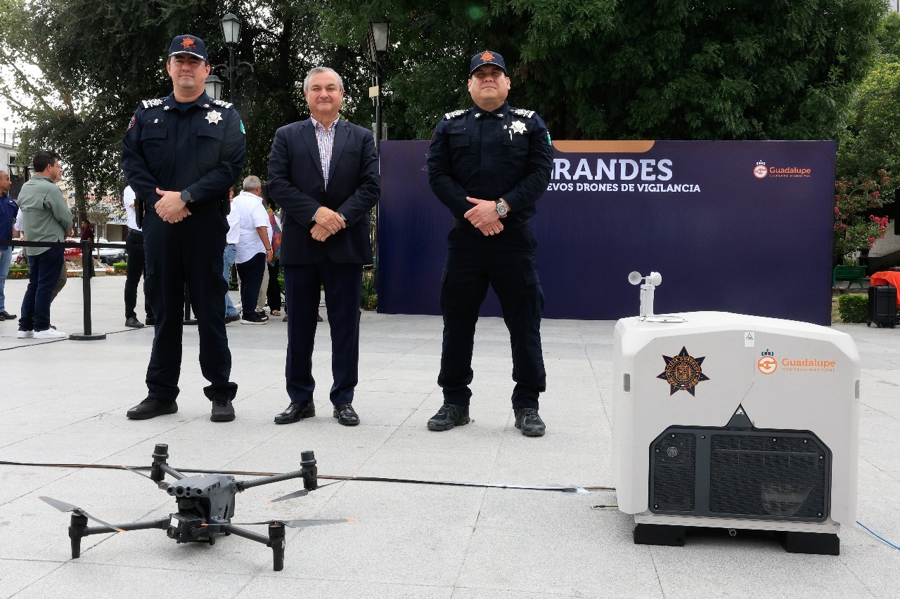 Guadalupe refuerza la seguridad con drones de última generación