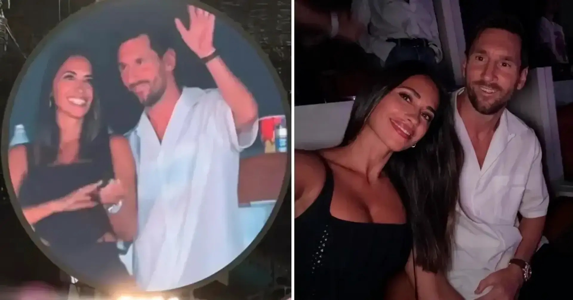Lionel Messi y su esposa, captados por la ‘kiss cam’ de Coldplay