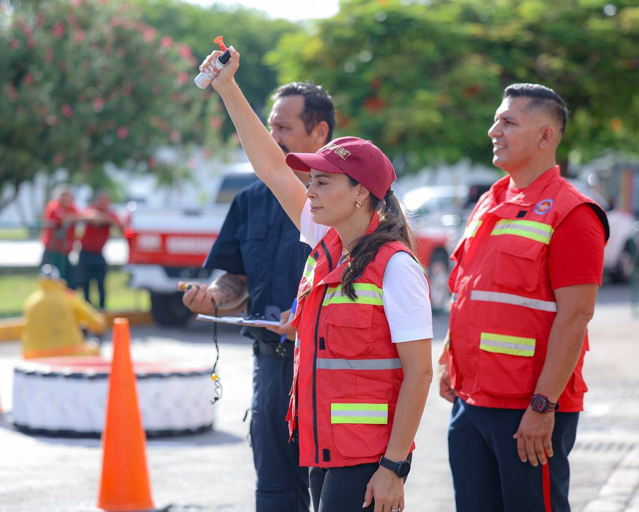 Listo bomberos de Cancún para la competencia “Bomberos Challenge 2025”
