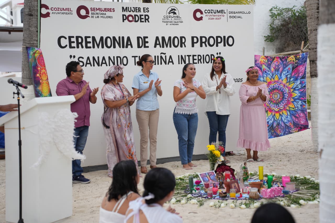 Gobierno municipal realiza ceremonia de amor propio “Sanando tu niña interior”para mujeres cozumeleñas