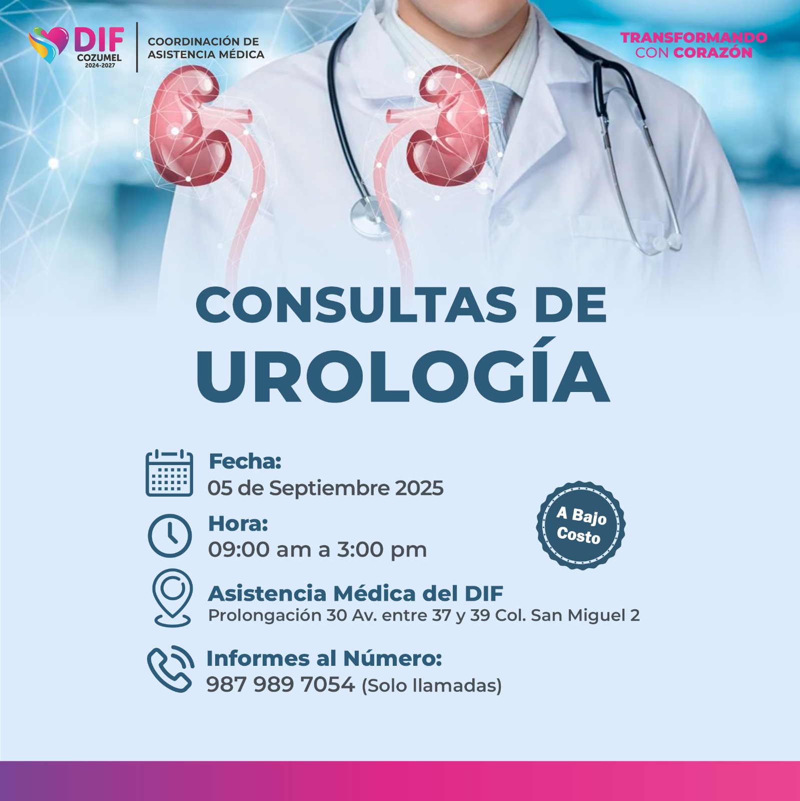 Diana Sosa acerca atención especializada en urología para mujeres y hombres de Cozumel