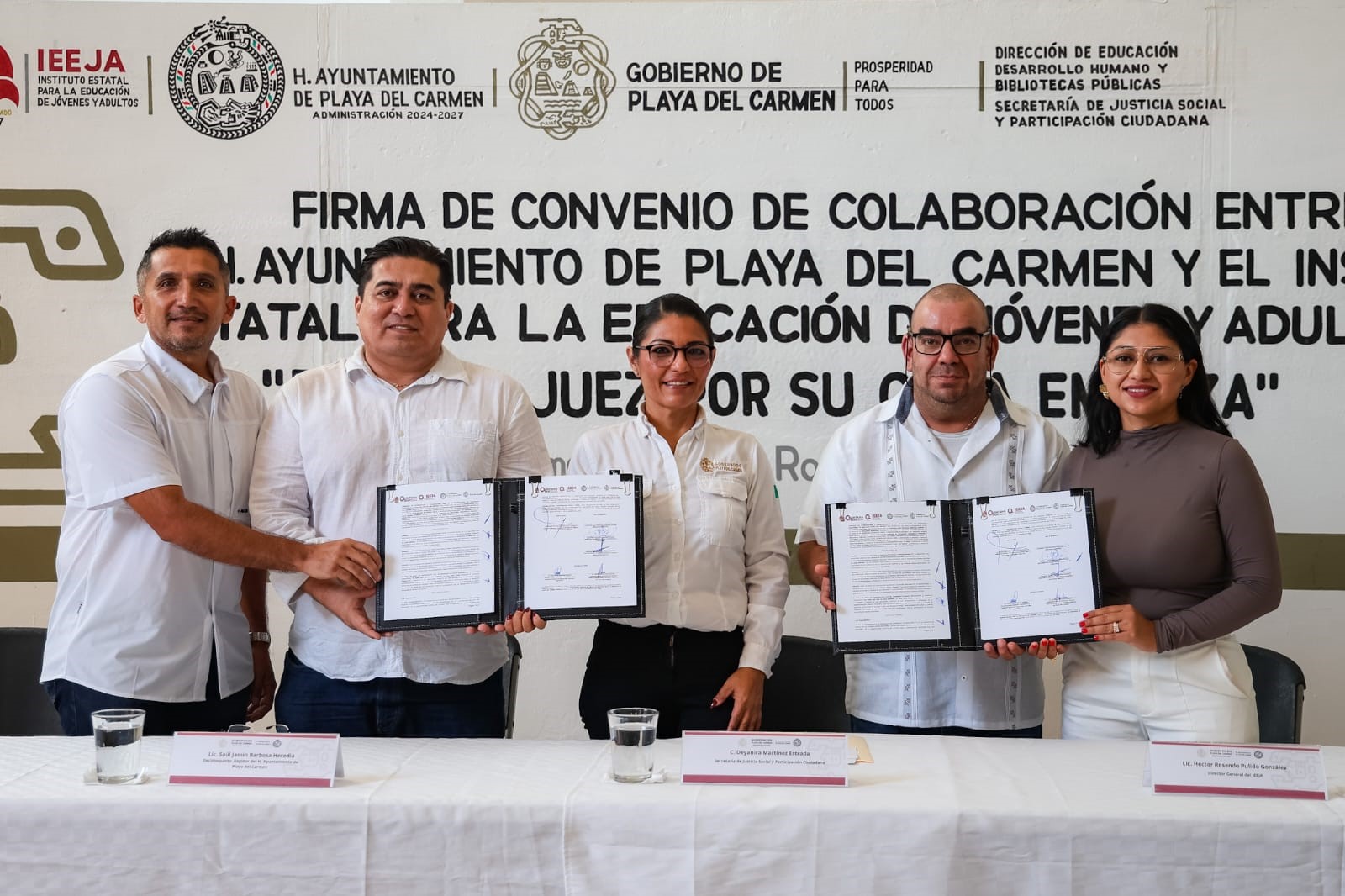 Gobierno de Estefanía Mercado y el IEEJA impulsan a jóvenes y adultos a concluir su educación básica