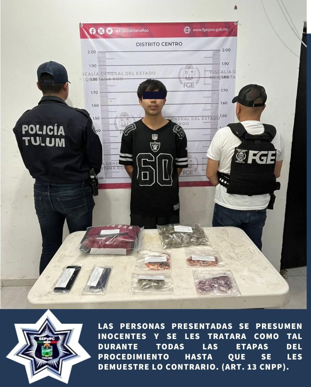 Detienen a presunto narcomenudista en Tulum con diversas drogas