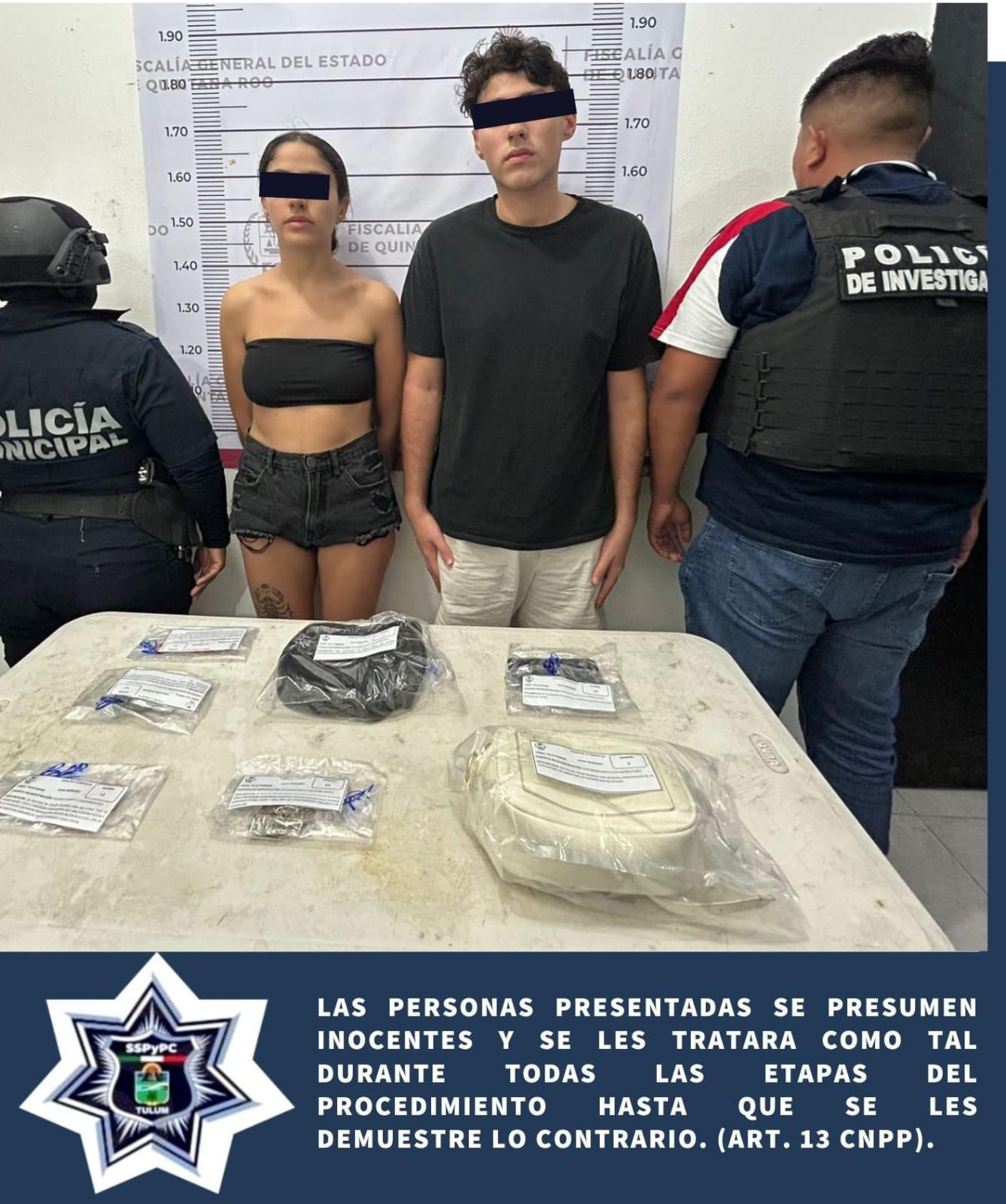 Detienen en Tulum a dos personas de origen argentino por presunta posesión de drogas