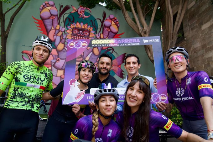 Todas las calles vibran con la Rodada y Carrera por la Paz y Contra las Adicciones