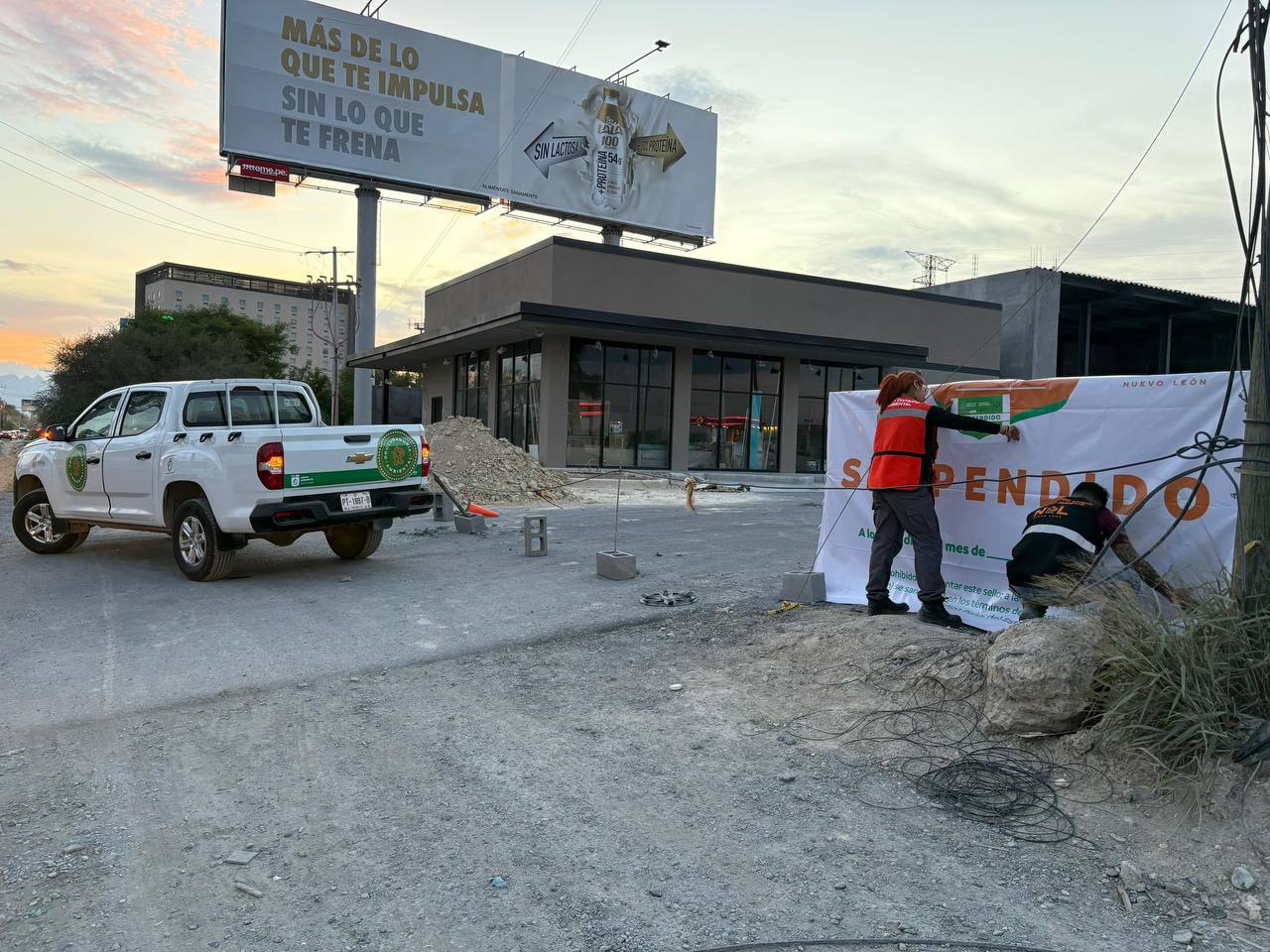 Cero tolerancia a delitos ambientales en Nuevo León: clausuran obra y detienen a responsables
