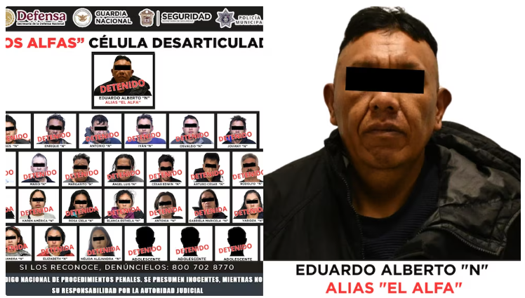 Desarticulan célula criminal “Los Alfas” vinculada al CJNG; hay 27 detenidos en Edomex