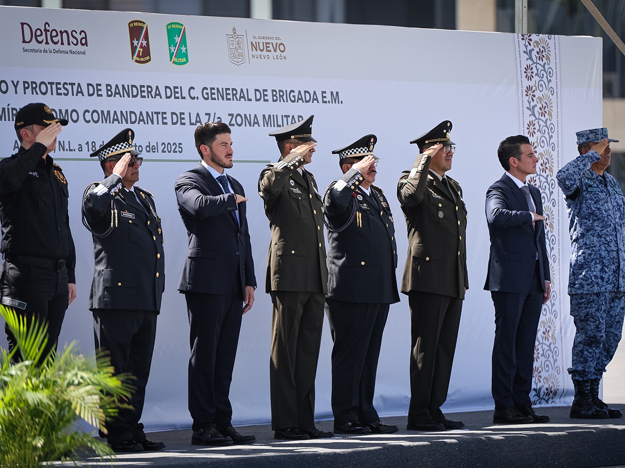 Gobierno de NL y Ejército reafirman coordinación con nuevo mando militar