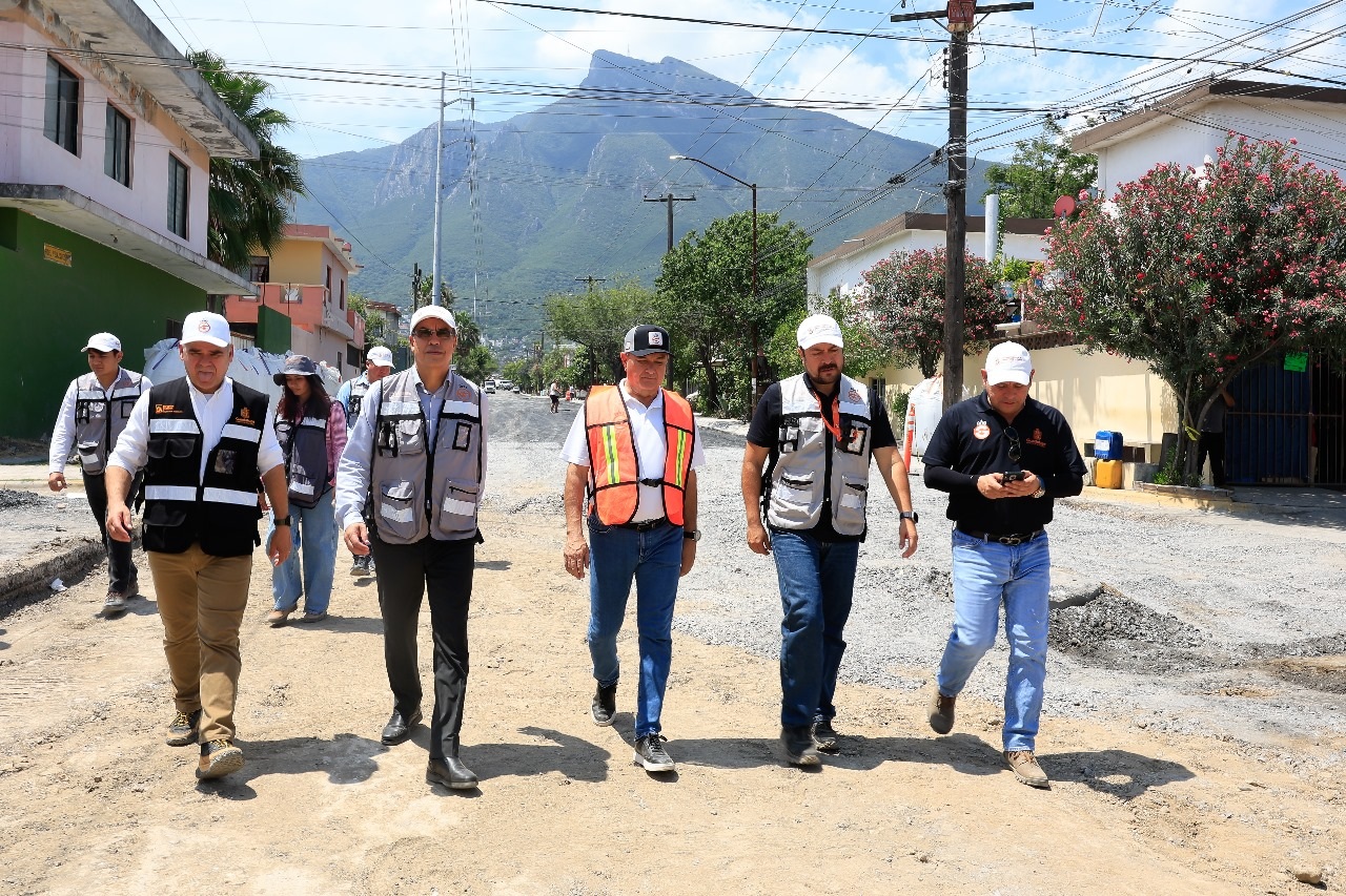 Avanza Guadalupe con pavimentación y rehabilitación en tres colonias