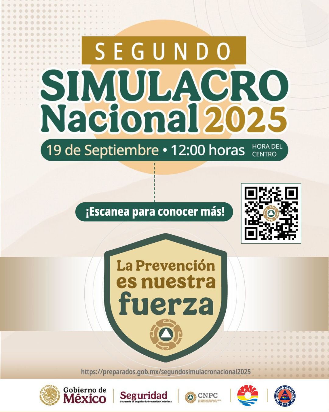 Listo Cancún para participar en el “Segundo Simulacro Nacional 2025”