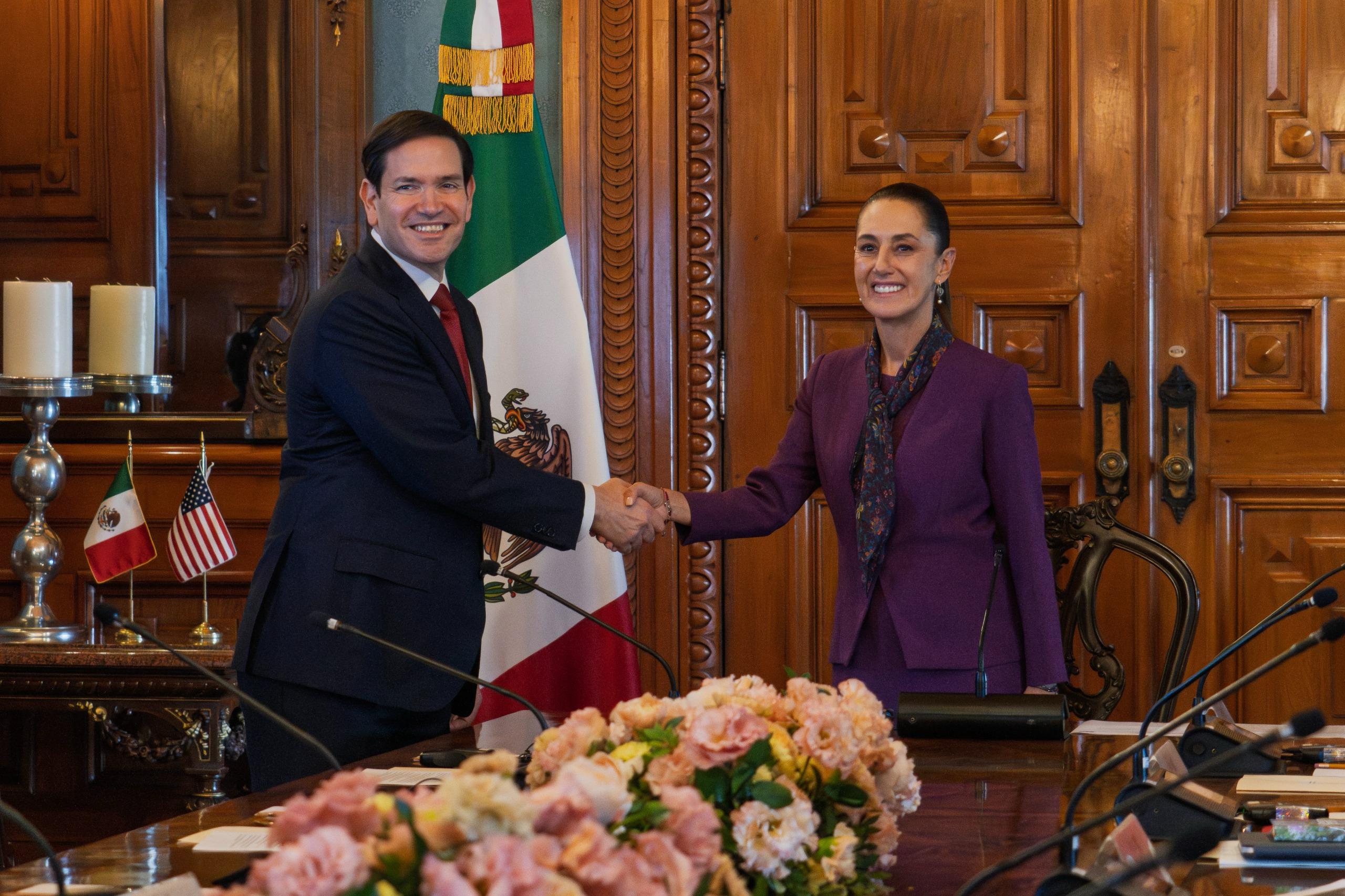 Marco Rubio llega a México para encuentro con Claudia Sheinbaum sobre seguridad, migración y cooperación regional