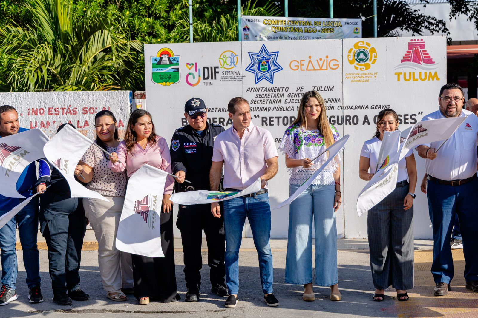 Cuidan a la comunidad estudiantil de Tulum con el protocolo “Escuela Segura”
