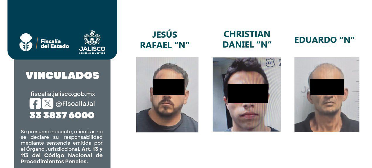 Desarticulan banda tras robo de más de un millón de pesos en Guadalajara